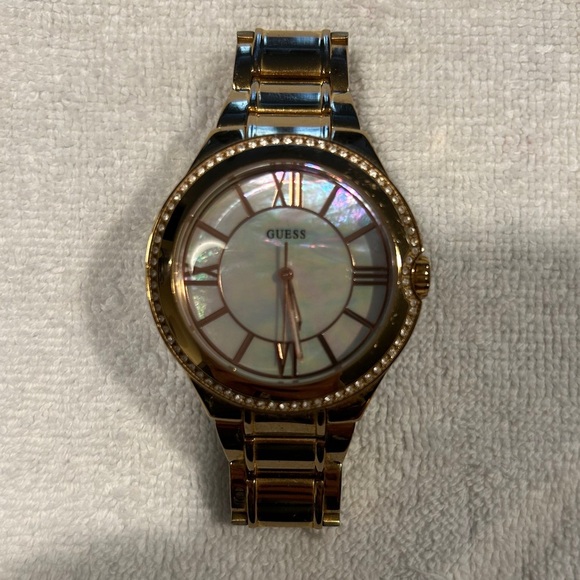 Guess Accessories - Guess Rose Gold with Pearl Face Watch